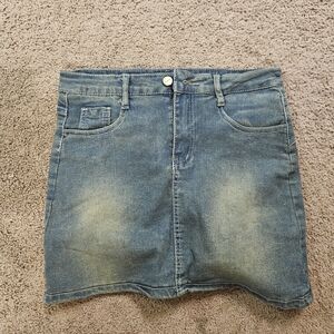 Denim Mini Skirt